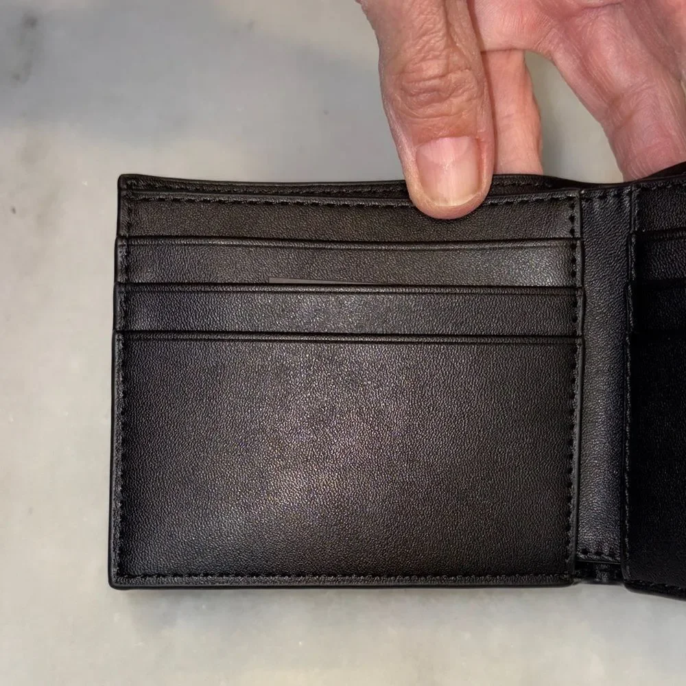 Michael Kors Wallet Leather Coated Canvas Signature Men's Slim Billfold Monogram